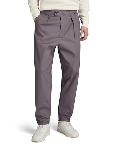 G-Star RAW Herren Unisex Pleated Chino Relaxed, Grau (Rabbit D20147-D387-G077), 30W / 32L von G-STAR