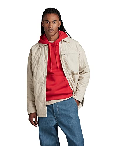 G-STAR RAW Herren Unisex Postino Oversized Jacke 2.0, Beige (dk brick D22891-C442-1214), L von G-STAR RAW