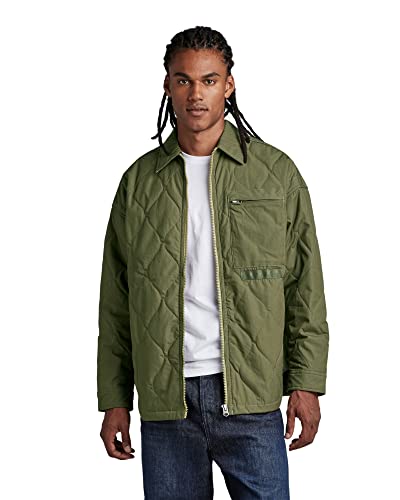 G-STAR RAW Herren Unisex Postino Oversized Jacke 2.0, Grün (shadow olive D22891-C442-B230), L von G-STAR RAW