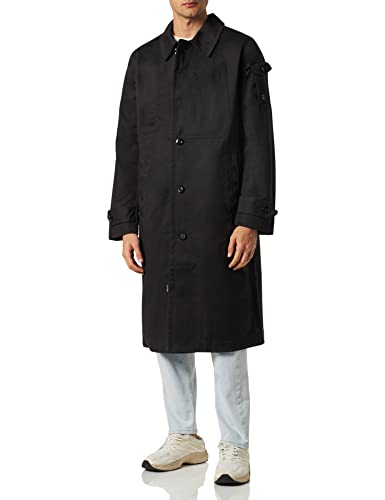 G-STAR RAW Herren Unisex Worker Trenchcoat, Schwarz (dk black D22903-C981-6484), L von G-STAR RAW