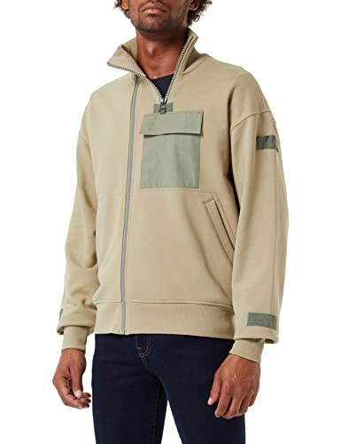 G-STAR RAW Herren Utility Bomber Mix Loose Sweatshirt, Mehrfarben (tree house D21511-A613-C941), L von G-STAR RAW