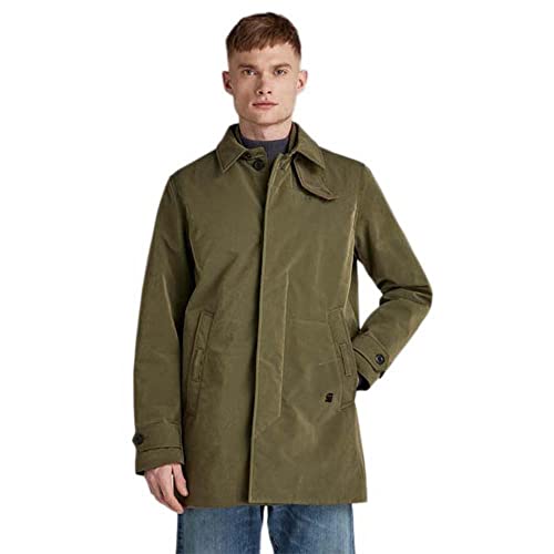 G-STAR RAW Herren Utility Padded Trenchcoat, Grün (shadow olive D21943-C408-B230), XS von G-STAR RAW