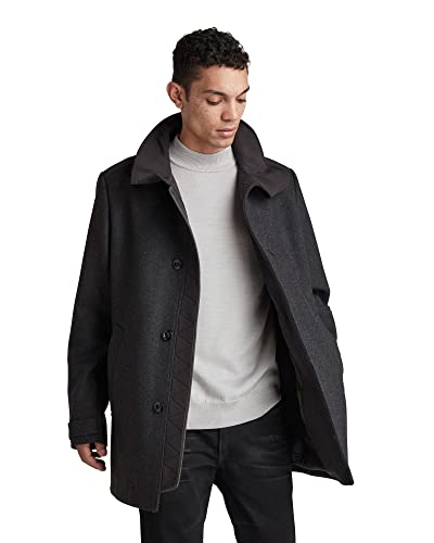 G-STAR RAW Herren Utility Wool Trenchcoat, Mehrfarben (shadow htr D20639-B965-9119), XL von G-STAR RAW