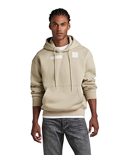 G-STAR RAW Herren Velcro Loose Hoodie, Beige (spray green D22753-A971-D606), M von G-STAR RAW