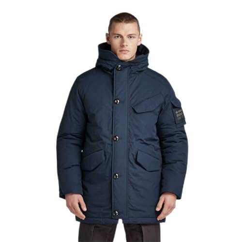 G-STAR RAW Herren Vodan Padded Hooded Parka, Blau (salute D22713-D419-C742), XS von G-STAR RAW