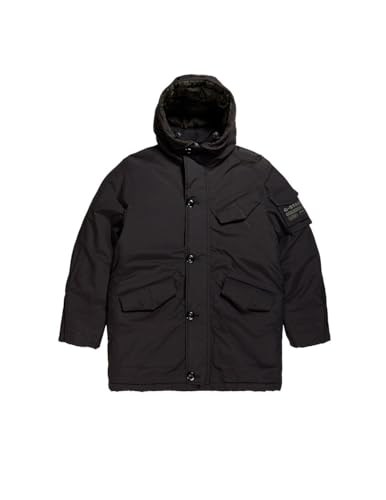 G-STAR RAW Herren Vodan Padded Hooded Parka, Schwarz (dk black D22713-D419-6484), L von G-STAR RAW