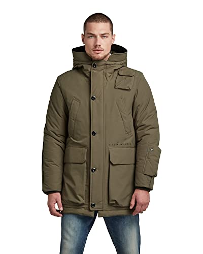 G-STAR RAW Herren Vodan Padded Hooded Parka, Grün (combat D20099-A281-723), XS von G-STAR RAW