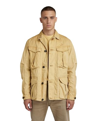 G-STAR RAW Herren Washed Cargo Field Jacke, Beige (hemp vintage gd D21440-9740-D297), L von G-STAR RAW