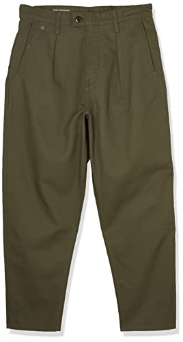 G-STAR RAW Herren Unisex Pleated Chino Relaxed, Grün (shadow olive D20147-D190-B230), 31W / 34L von G-STAR RAW