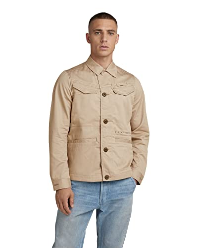 G-STAR RAW Herren Worker Overshirt, Beige (westpoint khaki D21445-C962-C531), L von G-STAR RAW