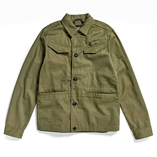 G-STAR RAW Herren Worker Overshirt, Grün (shadow olive D21445-C900-B230), M von G-STAR RAW