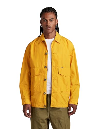 G-STAR RAW Herren Worker Oversized Overshirt, Gelb (dull yellow D22924-D296-1213), XL von G-STAR RAW