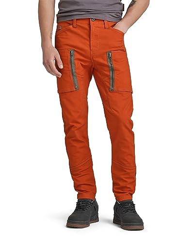 G-STAR RAW Herren Zip Pocket 3D Skinny Cargo Hose, Orange (rooibos tea D21975-D504-G052), 31W / 32L von G-STAR RAW