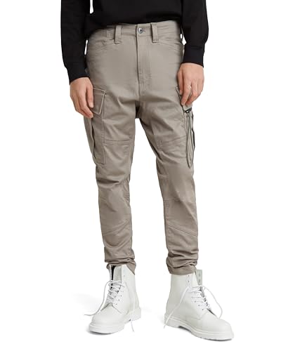 G-STAR RAW Herren Zip Pocket 3D Skinny Cargohose 2.0, Grau (rock ridge D24307-C105-G294), 36W / 32L von G-STAR RAW