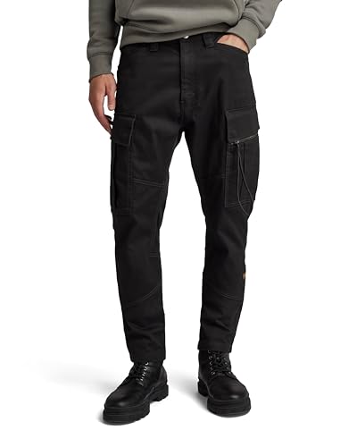 G-STAR RAW Herren Zip Pocket 3D Skinny Cargohose 2.0, Schwarz (dk black D24307-C105-6484), 31W / 34L von G-STAR RAW