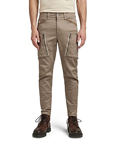 G-STAR RAW Herren Zip Pocket 3D Skinny Cargo Hose, Beige (dk lever D21975-C105-B416), 31W / 34L von G-STAR RAW