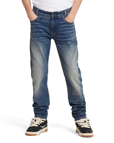 G-STAR RAW Jungen SS22037 D-STAQ SLIM JEANS Jeans, Blau (sun faded indigo D24922-01-B503), 10 Jahre von G-STAR RAW