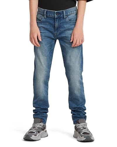 G-Star RAW Jungen SS22077 3301 Slim Jeans Jeans, Blau (Faded Cascade D24923-01-C606), 8 Jahre von G-Star RAW