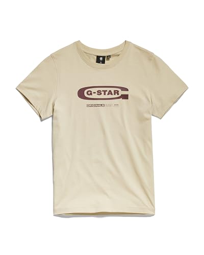 G-STAR RAW Jungen SS23301 t- shirt ss T-Shirt, Beige (postbag D24994-01-1868), 10 Jahre von G-STAR RAW