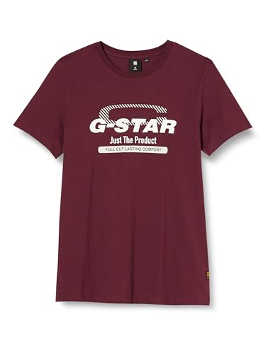 G-STAR RAW Jungen SS23303 t-shirt ss T-Shirt, Rot (dk amarena D24998-01-G666), 12 Jahre von G-STAR RAW