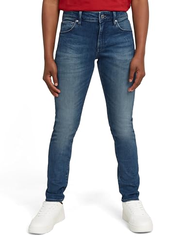 G-Star RAW Mädchen SS22567 3301 Skinny Jeans Jeans, Blau (Faded Indigo D24919-01-B457), 12 Jahre von G-STAR