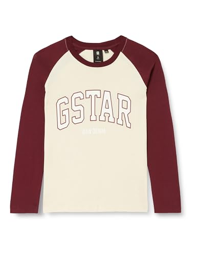 G-Star RAW Mädchen SS23006 t-Shirt ls T-Shirt, Rot (dk Amarena D24978-01-G666), 16 Jahre von G-Star RAW