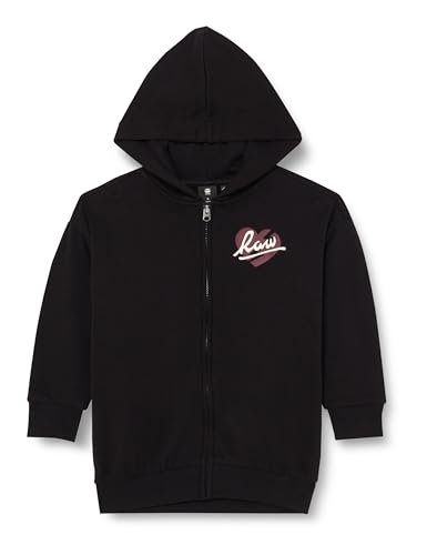 G-Star RAW Mädchen SS23103 HDD Zipp sw Sweater, Schwarz (dk Black D24982-01-6484), 10 Jahre von G-Star RAW