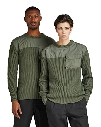 G-STAR RAW Herren Unisex Army Strickpullover, Grün (lt hunter D21955-C868-8165), M von G-STAR RAW