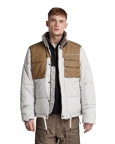G-STAR RAW Herren Unisex Attac Utility Steppjacke, Grau (cool grey D21937-D199-1295), L von G-STAR RAW
