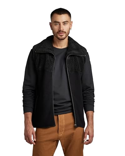 G-Star RAW Herren Dast Shearling Knitted Weste, Schwarz (dk Black D22534-C560-6484), XL von G-STAR RAW