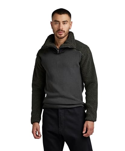G-Star RAW Herren Dast Shearling Knitted Pullover, Grau (cloack D22352-C560-5812), M von G-STAR RAW
