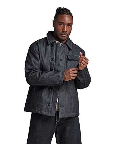 G-STAR RAW Herren Deck Padded Denim Jacke, Blau (raw denim D22061-B988-001), L von G-STAR RAW