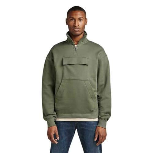 G-Star RAW Herren Double Pocket Loose Sweatshirt, Grün (lt Hunter D22013-C988-8165), XS von G-STAR
