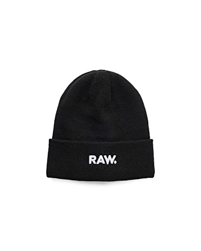 G-STAR RAW Herren Effo Raw Long Beanie, Schwarz (dk black D22301-C754-6484), PC von G-STAR RAW