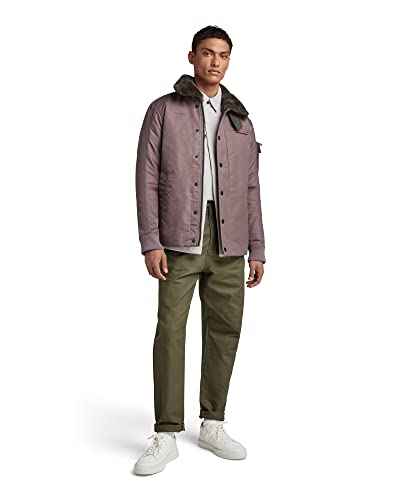 G-STAR RAW Herren Field Liner Jacke, Purpur (dk taupe fungi D21994-C143-4751), L von G-STAR RAW