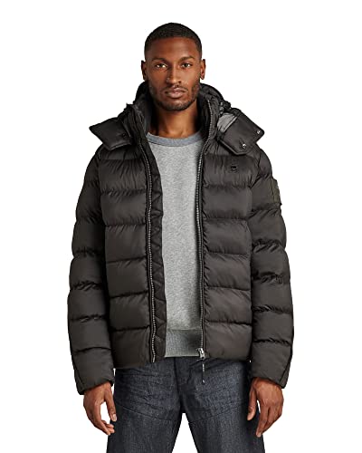 G-STAR RAW Herren G-Whistler Padded Hooded Jacke, Schwarz (dk black D20100-D199-6484), XL von G-STAR RAW