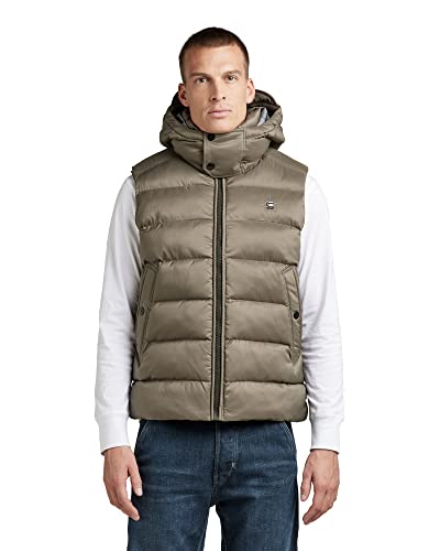 G-STAR RAW Men's Jackets G-Whistler Padded Hooded Vest, Braun (turf D20101-D199-273), XL von G-STAR