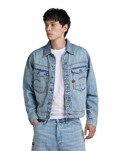 G-STAR RAW Herren Dakota Jacke, Blau (sun faded cloudburst D23593-D536-G339), XL von G-Star RAW
