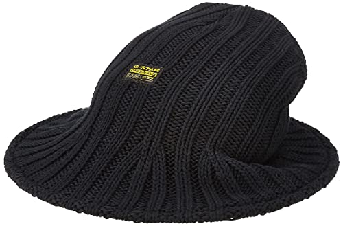 G-STAR RAW Herren Knitted Brimmed Mütze, Schwarz (dk black D22303-C993-6484), PC von G-STAR RAW