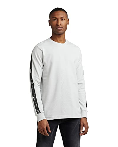 G-STAR RAW Herren Lightweight Logo Tape Sweatshirt, Grau (cool grey D22221-C443-1295), L von G-STAR RAW