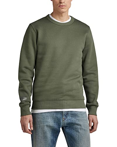 G-STAR RAW Herren Logo Tape Sweatshirt, Grün (lt hunter D22016-D174-8165), M von G-STAR RAW