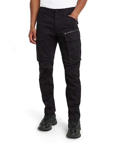 G-Star Herren Rovic Zip 3D Regular Tapered Hose, Mehrfarben (dk black D02190-5126-6484), 29W / 30L von G-STAR RAW