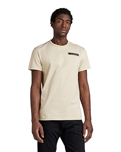 G-STAR RAW Herren Premium Core 2.0 T-Shirt, Beige (brown rice D21332-C336-D309), S von G-STAR RAW