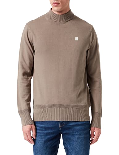 G-Star RAW Herren Premium Core Mock Knitted Pullover, Braun (Turf D21932-C560-273), XL von G-STAR RAW