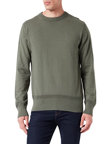 G-STAR RAW Herren Premium Core Knitted Pullover, Grün (lt hunter D21931-C560-8165), XXL von G-STAR RAW