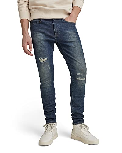 G-STAR RAW Herren Revend FWD Skinny Jeans, Blau (antique forest blue restored D20071-D188-D356), 32W / 34L von G-STAR RAW