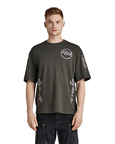 G-STAR RAW Herren Sobiru Boxy T-Shirt, Grau (cloack D22214-C336-5812), L von G-STAR RAW