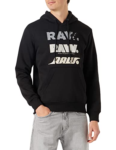 G-STAR RAW Herren Triple RAW. Hoodie, Schwarz (dk black D22318-A971-6484), M von G-STAR RAW