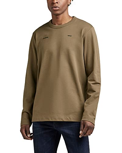 G-STAR RAW Herren Lightweight Sweatshirt, Braun (rain drum D21567-D136-D307), M von G-STAR RAW