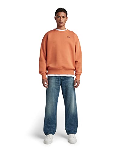 G-STAR RAW Herren Unisex Core Oversized Sweater, Braun (autumn leaf D21139-C235-8847), XXL von G-STAR RAW